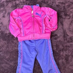 Puma Pink and Blue Kids' Tracksuit